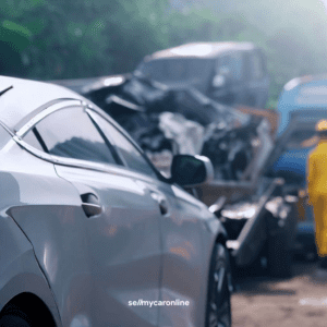 disposing of a parted out car at the junkyard