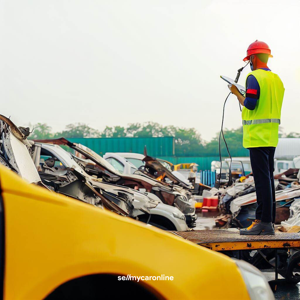 A car auction taking place